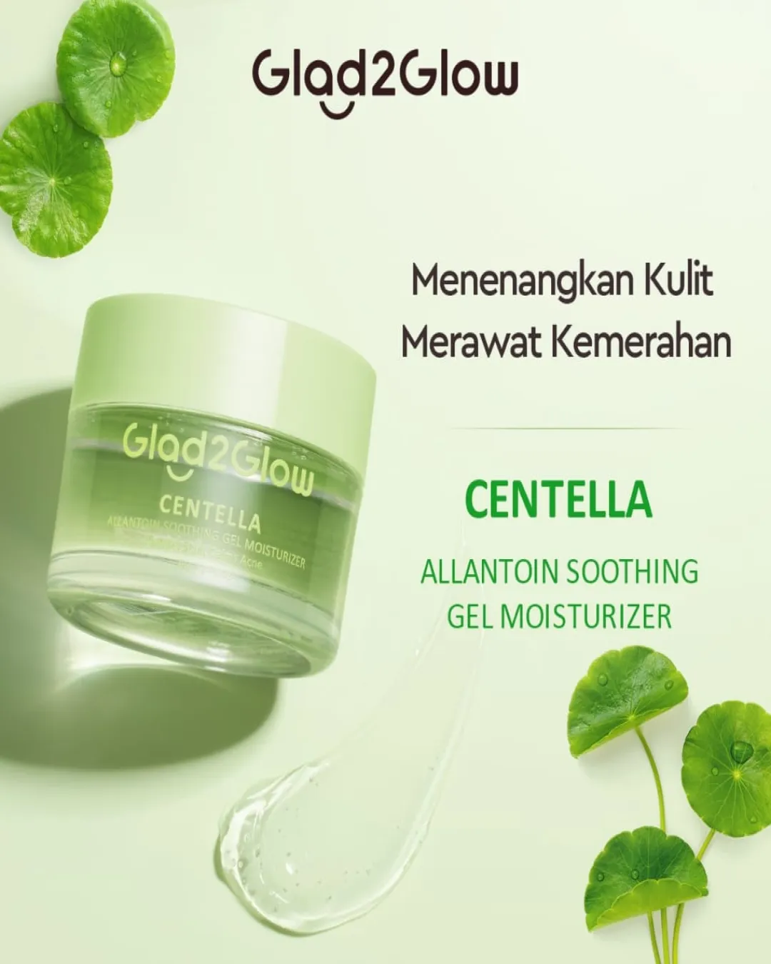 Gad2Glow centella water gel moisturizer madeca cream cica pelembab wajah 3ogr