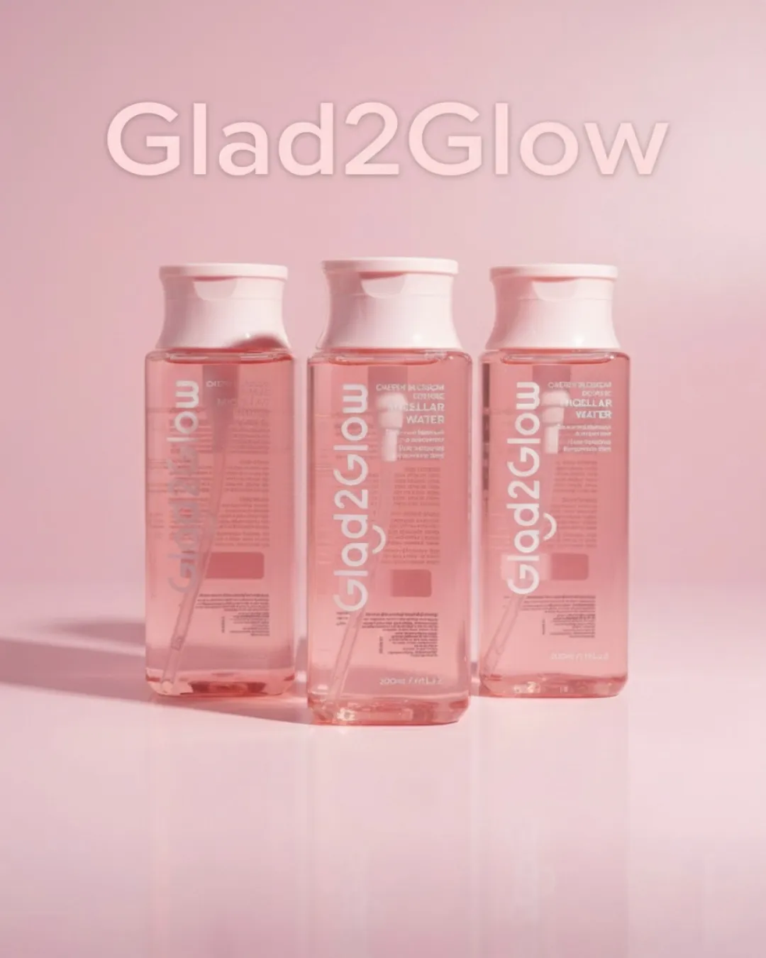 Glad2Glow Cherry Blossom Betaine Micellar Water | Pembersih Makeup