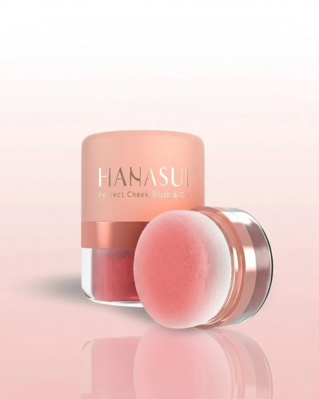 Hanasui perfect cheek blush & Go powder - blush on powder natural radiant finish