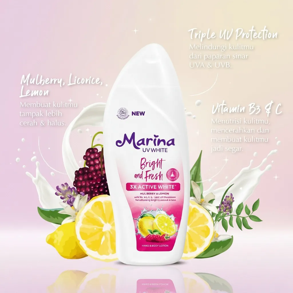 MARINA UV WHITE HBL HAND AND BODY LOTION