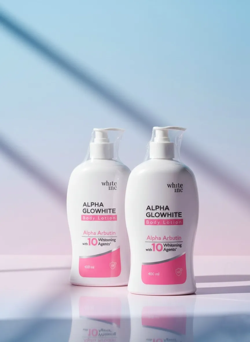White inc Alpha glow white body lotion whitening & moisturizing 400ml